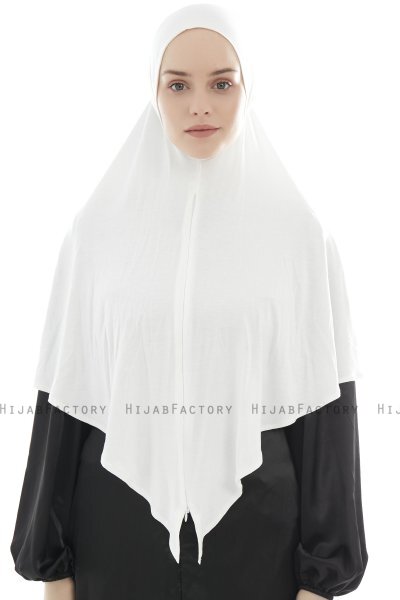 Ajda - Creme Zipper Hijab