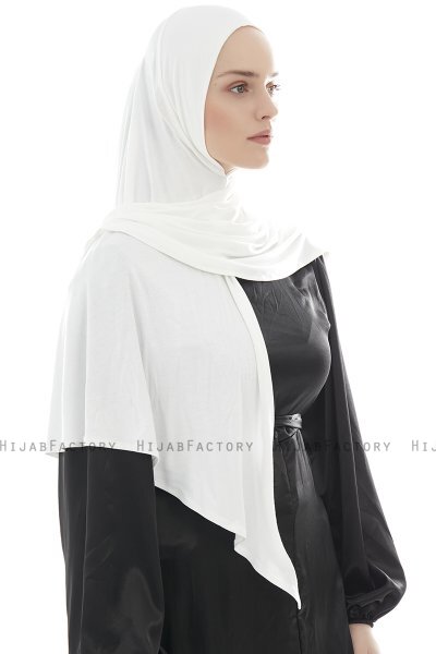 Ajda - Creme Zipper Hijab