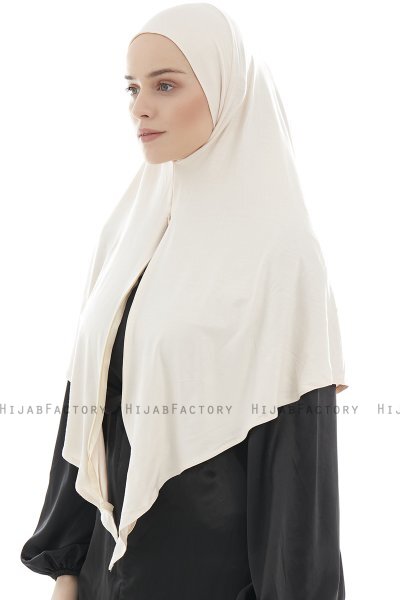 Ajda - Beige Zipper Hijab