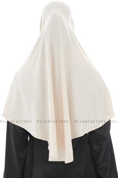 Ajda - Beige Zipper Hijab