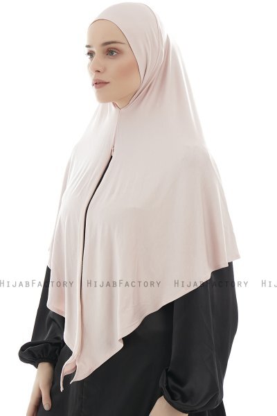 Ajda - Dusty Pink Zipper Hijab