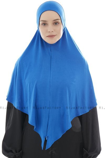 Ajda - Blue Zipper Hijab
