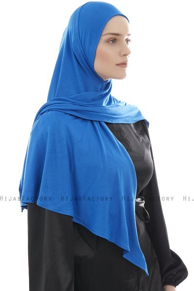 Ajda - Blue Zipper Hijab