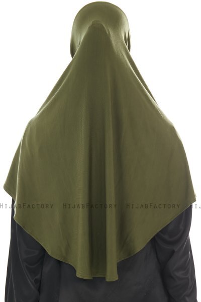 Ajda - Khaki Zipper Hijab