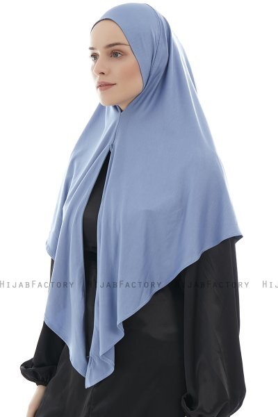 Ajda - Indigo Zipper Hijab