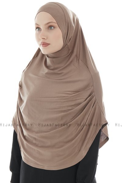 Roxelana - Dark Taupe Long Al Amira Hijab