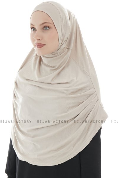 Roxelana - Light Taupe Long Al Amira Hijab