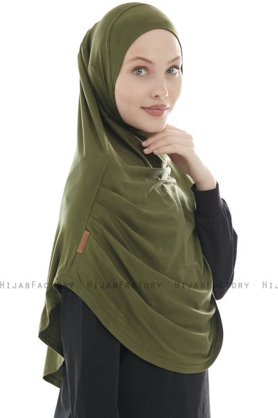 Roxelana - Khaki Long Al Amira Hijab