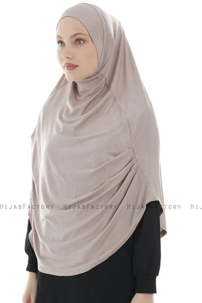 Roxelana - Stone Grey Long Al Amira Hijab