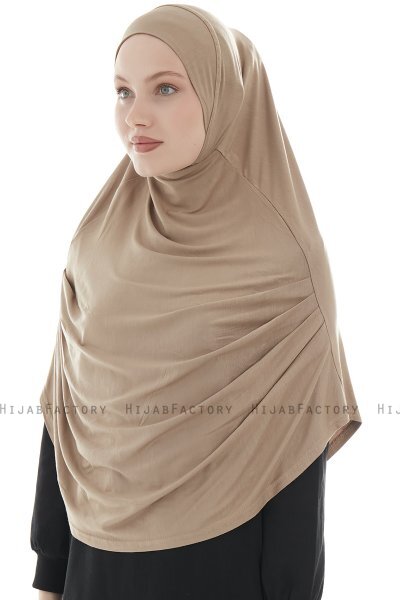 Roxelana - Light Brown Long Al Amira Hijab
