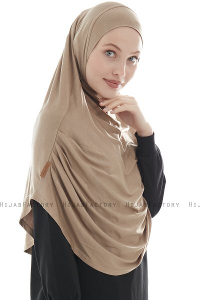 Roxelana - Light Brown Long Al Amira Hijab