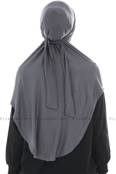 Sefa - Dark Grey One-Piece Al Amira Hijab
