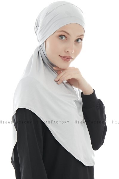 Sefa - Light Grey One-Piece Al Amira Hijab