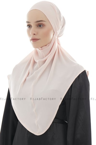Ebrar - Dusty Pink Crepe Chiffon Al Amira Hijab
