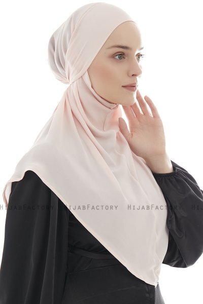 Ebrar - Dusty Pink Crepe Chiffon Al Amira Hijab