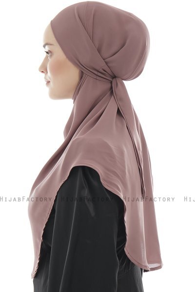 Ebrar - Plum Crepe Chiffon Al Amira Hijab