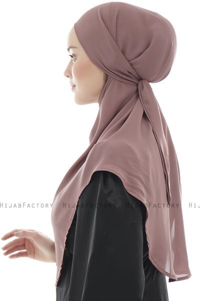 Ebrar - Plum Crepe Chiffon Al Amira Hijab