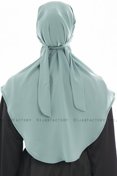 Ebrar - Mint Crepe Chiffon Al Amira Hijab