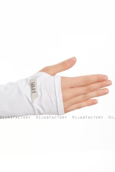Azize - White Pro Scarf Sport Hijab Set