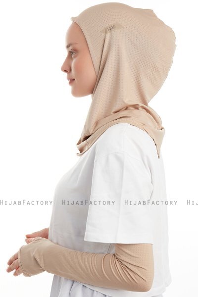 Bayda - Light Taupe Pro Sport Hijab Set