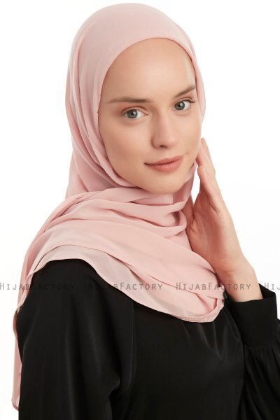 Eylem - Dusty Pink One Piece Chiffon Hijab
