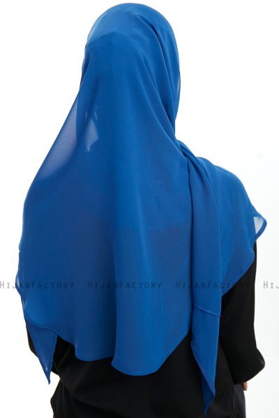 Eylem - Blue One Piece Chiffon Hijab
