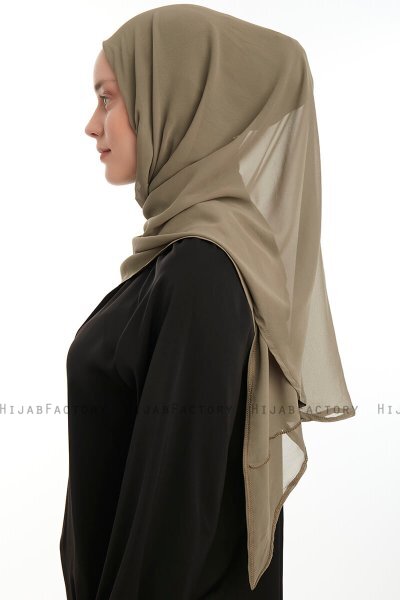 Eylem - Olive One Piece Chiffon Hijab