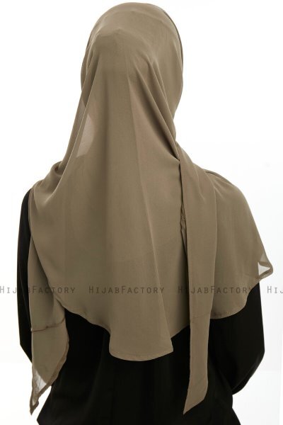 Eylem - Olive One Piece Chiffon Hijab