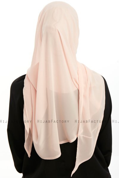 Eylem - Apricot One Piece Chiffon Hijab