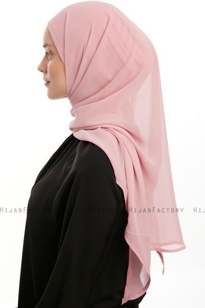 Sahar - Dark Pink One Piece Chiffon Hijab