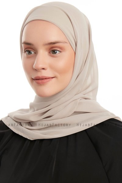 Sahar - Sand One Piece Chiffon Hijab