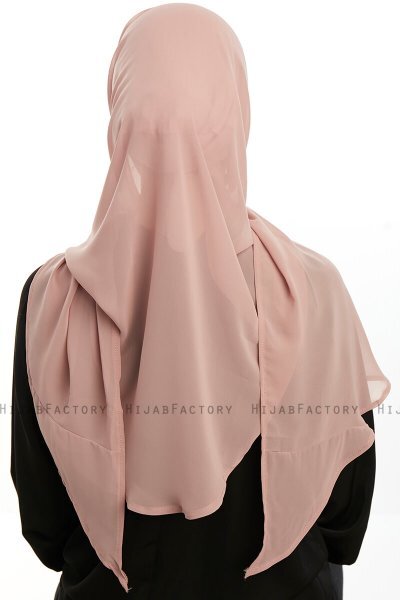 Sahar - Light Salmon One Piece Chiffon Hijab