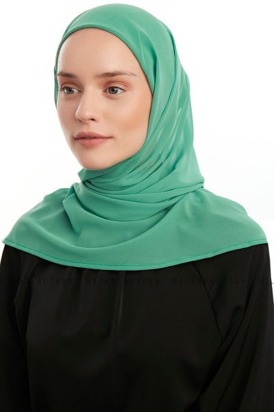 Sahar - Emerald One Piece Chiffon Hijab