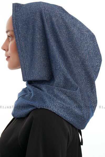 Taliah - Navy Blue One Piece Hijab