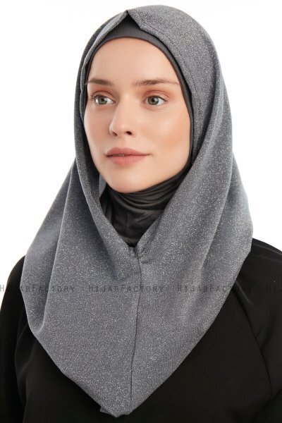 Taliah - Dark Grey One Piece Hijab