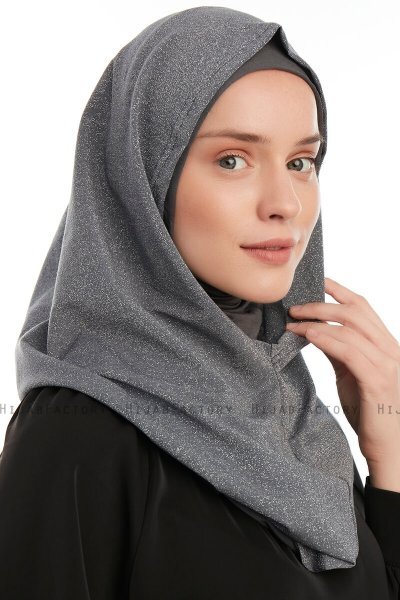 Taliah - Dark Grey One Piece Hijab