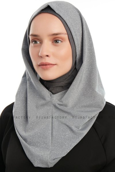 Taliah - Light Grey One Piece Hijab