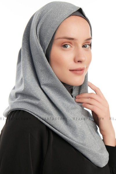 Taliah - Light Grey One Piece Hijab