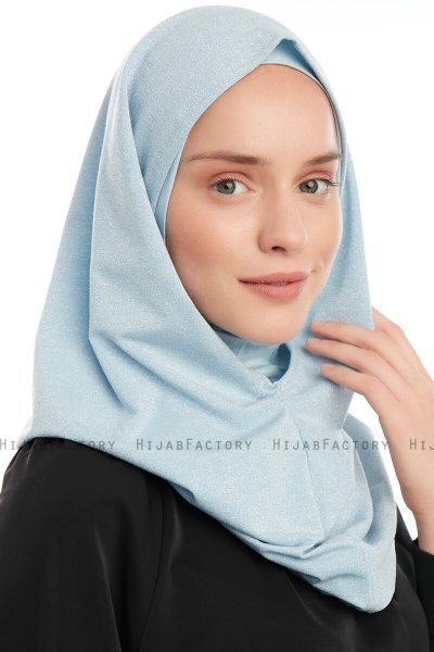 Taliah - Light Blue One Piece Hijab