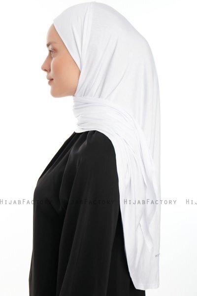 Vesile - White One-Piece Hijab