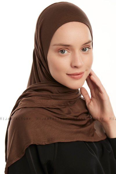 Vesile - Brown One-Piece Hijab
