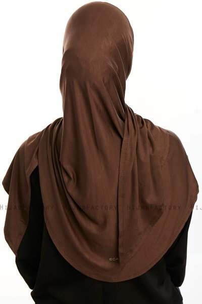Vesile - Brown One-Piece Hijab