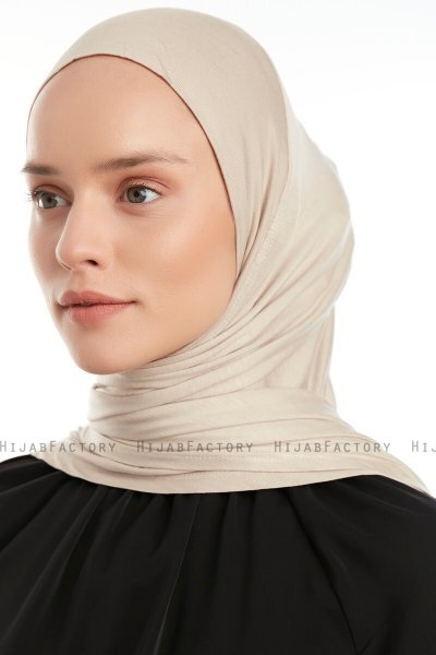 Vesile - Light Taupe One-Piece Hijab