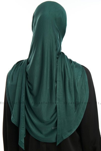 Vesile - Dark Green One-Piece Hijab