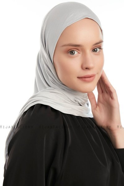 Vesile - Light Grey One-Piece Hijab