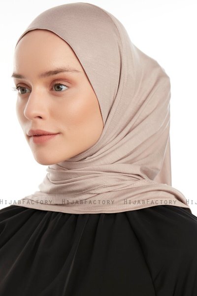 Vesile - Stone Grey One-Piece Hijab
