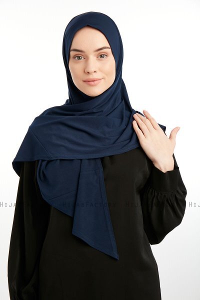 Nermin - Navy Blue Sandy Scarfs Hijab