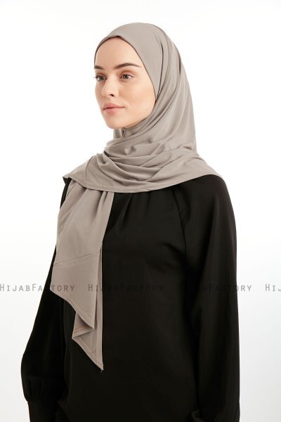 Nermin - Dark Taupe Sandy Scarfs Hijab