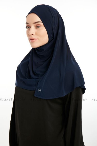 Ilay - Navy Blue Sandy Turban Hijab