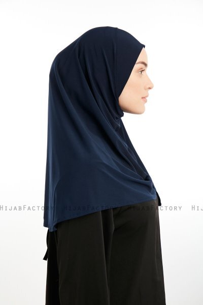 Ilay - Navy Blue Sandy Turban Hijab